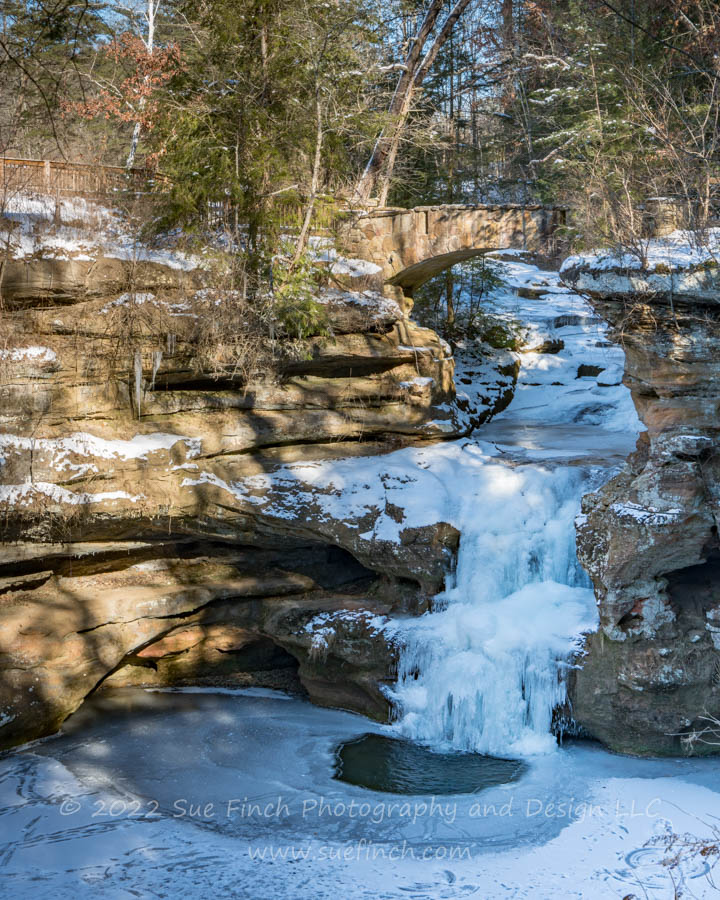 Upper Falls – Winter 2 – Sue Finch Photography and Design LLC