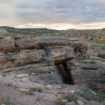 The Petroglyph trail at Lyman State Park, AZ went both ways. We went through.