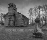 I have seen a few pictures of an old church in the Hocking Hills and yesterday I got a lead as to where it might be. While I think there is another one I have been seeing photographs of...this one was pretty cool. I debated, but finally decided on the B+W treatment which I usually don't do. In the fall, or on a brighter day, it would probably make a very nice color image