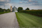 When grain elevators are the tallest thing around for miles you know you are in Central Illinois. View down the road to Cisco.