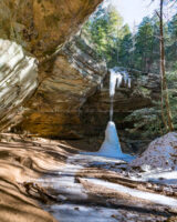 #AshCave today. I will probably head out there again later in the week to see if the falls freeze completely. The #HockingHills still had quite a few visitors today despite the single digit temperatures. #Ohio #365Project