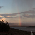 You could still see the rain off to the east as we raced back to the car.