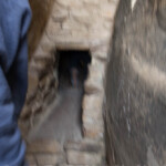 Blurry, but I ddin't have much time. This tunnel was the lasat thing built here. The area was under drought and it is thought that theft was more common so the tunnel would make it easier to stop intruders.