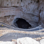 This is the trail leading down into the cave. You can come out that way as well, but we took the elevator back out at the end of our day. The sounds (and smells) of the cave swallows greet you as you enter. See the video posted on my FB page if you would like to hear them.