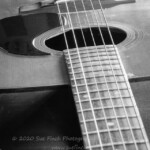 This was a 10 second exposure with a bit of light painting with a flashlight to add some shine and brighten shadows. I then added a B+W treatment which I liked the look of better than color. I used the smallest aperture I had, but still had a bit more foreground blur than I wanted.